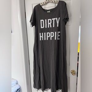 JADED GYPSY Distressed DIRTY HIPPIE Dress L/XL